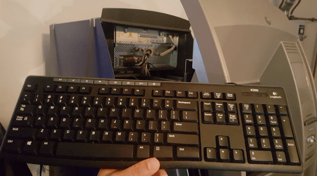Keyboard Attached to ATM
