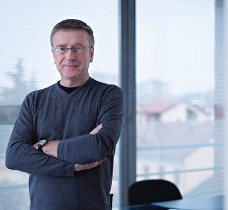 Older male Chief Information Security Officer in his office